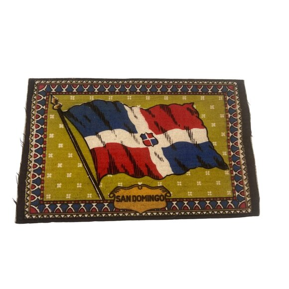 Vintage Tobacco Silks Flags Haiti So. African Rep. San Domingo Venezuela Qty 4 - Picture 5 of 6